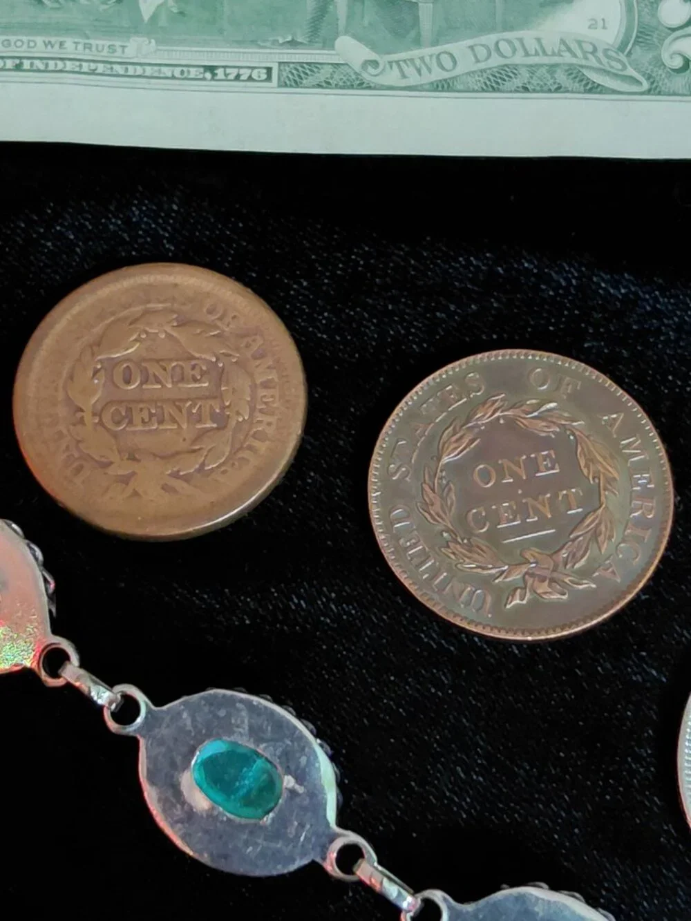 Vintage & Antique Lot - silver jewelry - old coins & stuff